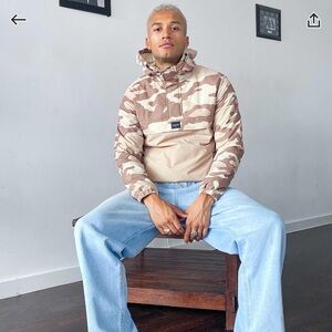 Jack & Jones Tan and Cream Camo Jacket